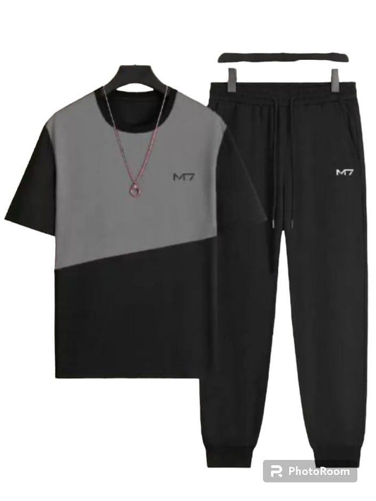 2 Pcs Unisex Polyester Printed Tracksuit.
