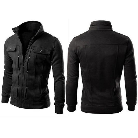 Men's Classic Slim-Fit Fleece Jacket (Warm & Stylish) 🧥✨
