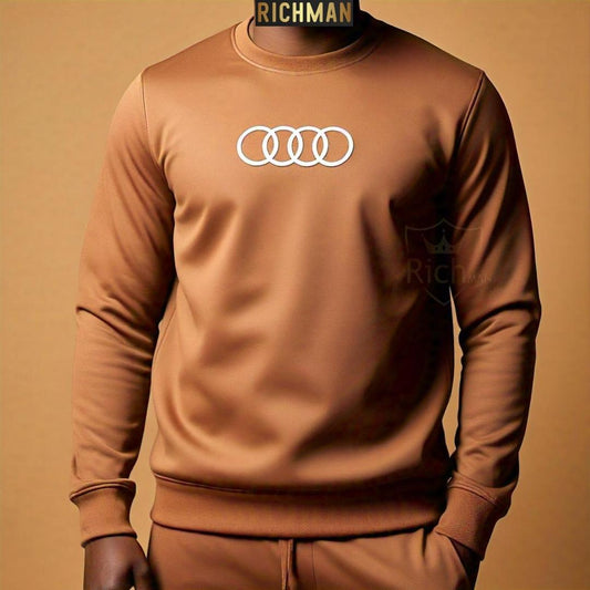 Mens 2pc Fleece Premium Sweatshirt Tracksuit