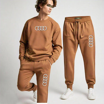 Mens 2pc Fleece Premium Sweatshirt Tracksuit